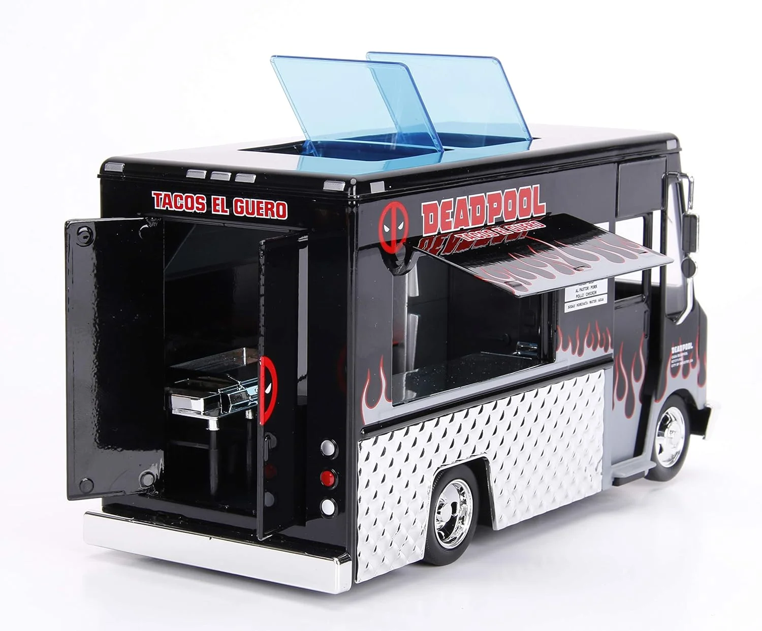 ماشین تاکو تراک هالیوود رایدز مدل 30540 Jada مقیاس 1:24 به همراه فیگور ددپول X-Force