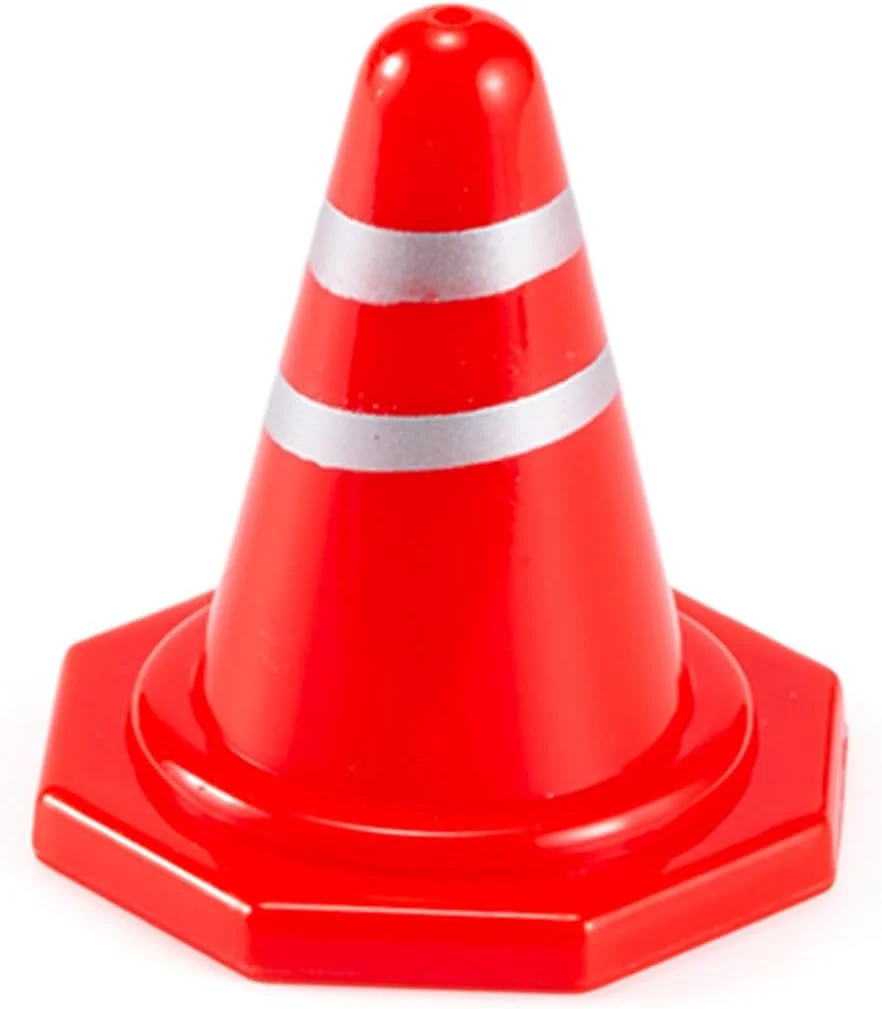 20 عدد مخروط ترافیکی شبیه سازی شده، اسباب بازی های تزئینی کوچک مخروط های جاده ترافیکی برای خزنده RC 1:16 1:18 1:24 ماشین RC SCX24 FCX24 TRX4M