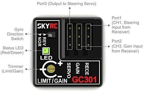 کنترل پایداری خودکار SkyRC GC301 برای ماشین آرسی، کمک دریفت کنترل پایداری خودکار SkyRC GC301 برای ماشین آرسی، کمک دریفت