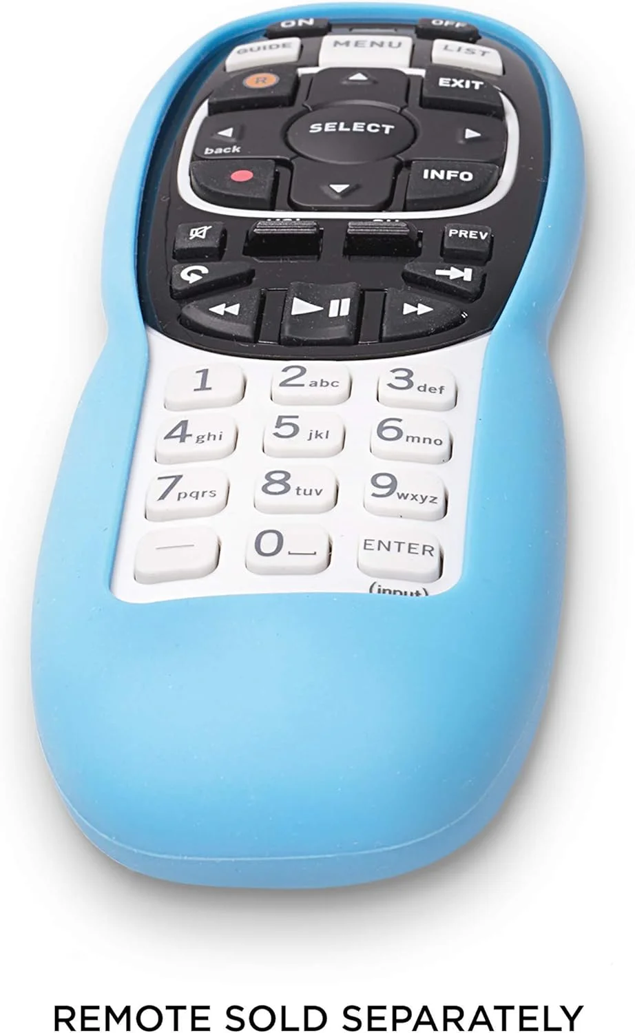 محافظ ریموت کنترل سازگار با DirecTV - مدل های RC70, RC70H, RC71, RC71H, RC72, RC73 و RC73B - روکش محافظ لاستیکی - آستین ضد لغزش آبی - بسته 1 عددی