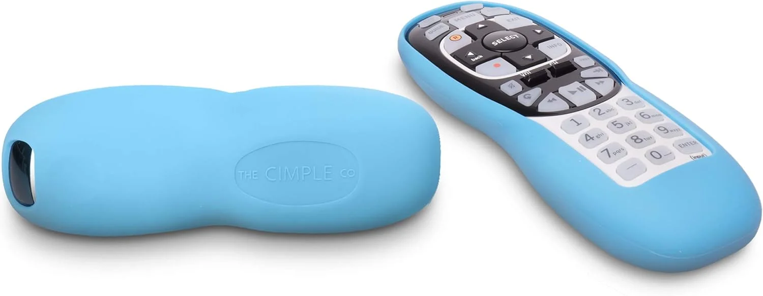 محافظ ریموت کنترل سازگار با DirecTV - مدل های RC70, RC70H, RC71, RC71H, RC72, RC73 و RC73B - روکش محافظ لاستیکی - آستین ضد لغزش آبی - بسته 1 عددی