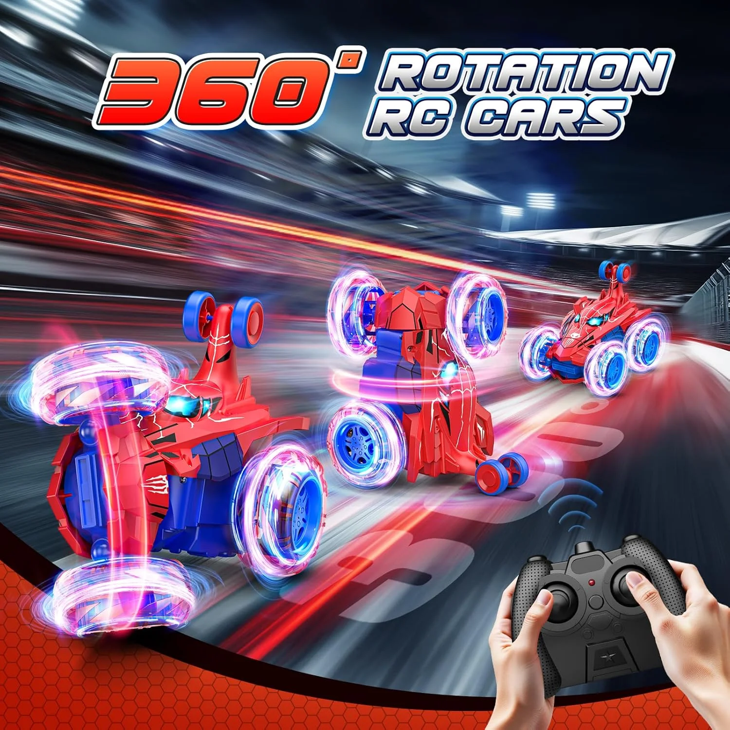 ماشین کنترلی عنکبوتی، اسباب بازی ماشین کنترلی، ماشین کنترلی آکروباتیک شارژی با قابلیت چرخش 360 درجه، چرخ های 4WD با نور روشن، اسباب بازی های سرگرم کننده هدیه تولد یا کریسمس برای کودکان 4 5 6 7 8 9 10 11 12 ساله ماشین کنترلی عنکبوتی، اسباب بازی ماشین کنترلی، ماشین کنترلی آکروباتیک شارژی با قابلیت چرخش 360 درجه، چرخ های 4WD با نور روشن، اسباب بازی های سرگرم کننده هدیه تولد یا کریسمس برای کودکان 4 5 6 7 8 9 10 11 12 ساله