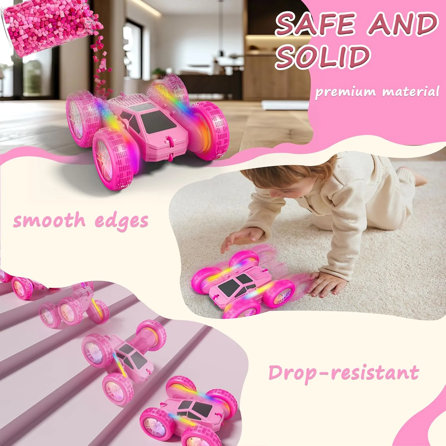 ماشین کنترلی آکروباتیک، خزنده دو طرفه با 4 باتری USB-C، کامیون دریفت چرخان 360 درجه، ماشین کنترلی 2.4 گیگاهرتز برای کودکان 4 تا 8 سال به بالا (1) ماشین کنترلی آکروباتیک، خزنده دو طرفه با 4 باتری USB-C، کامیون دریفت چرخان 360 درجه، ماشین کنترلی 2.4 گیگاهرتز برای کودکان 4 تا 8 سال به بالا (1)