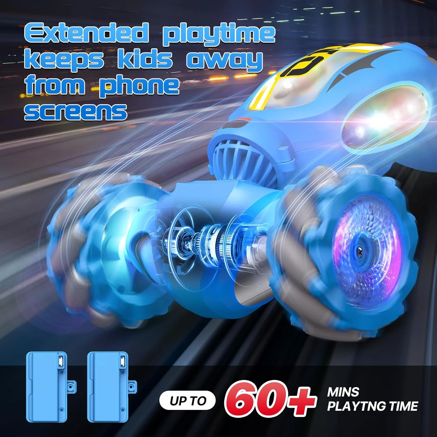 ماشین کنترلی، ماشین بدلکاری RC با حسگر حرکتی برای پسران، ماشین های اسباب بازی 4WD 2.4 گیگاهرتزی با چراغ، موسیقی و افکت دود، هدیه تولد برای نوجوانان پسر و دختر، ماشین های دریفت RC با قابلیت چرخش 360 درجه برای پسران 5 6 7 8 9 10 ساله ماشین کنترلی، ماشین بدلکاری RC با حسگر حرکتی برای پسران، ماشین های اسباب بازی 4WD 2.4 گیگاهرتزی با چراغ، موسیقی و افکت دود، هدیه تولد برای نوجوانان پسر و دختر، ماشین های دریفت RC با قابلیت چرخش 360 درجه برای پسران 5 6 7 8 9 10 ساله