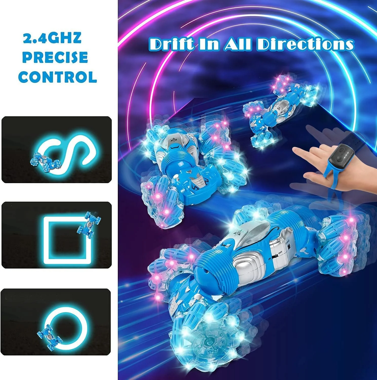 ماشین کنترلی حرکتی BEMITON، اسباب بازی ماشین آفرود 4WD با کنترل از راه دور 2.4 گیگاهرتز، مناسب هدیه تولد برای پسران 6 تا 12 سال ماشین کنترلی حرکتی BEMITON، اسباب بازی ماشین آفرود 4WD با کنترل از راه دور 2.4 گیگاهرتز، مناسب هدیه تولد برای پسران 6 تا 12 سال