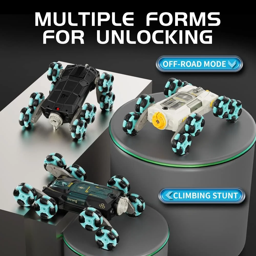 ماشین کنترلی حرکتی 8WD ATHLERIA، اسباب بازی ماشین بدلکاری برای سنین 8 تا 13 سال، ماشین های کنترل از راه دور دستی - چرخش 360 درجه دو طرفه، ایده های جالب هدیه تولد کریسمس برای پسران دختران نوجوانان 8 9 10 11 12+ سال