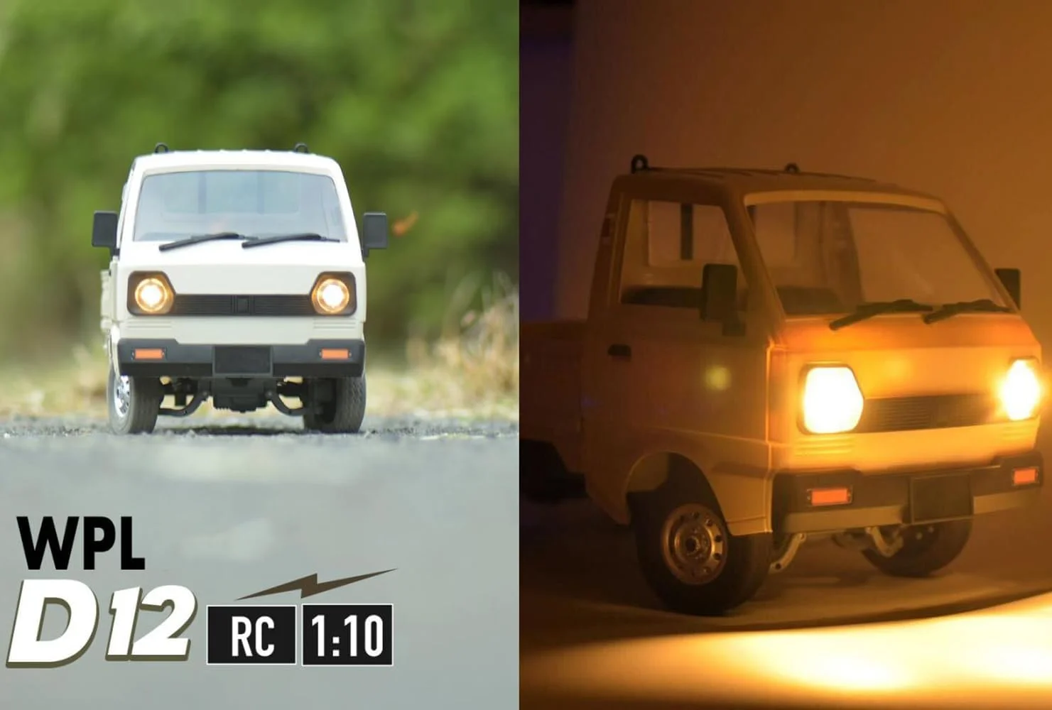 ماشین کنترلی دریفت WPL D12، مقیاس 1/10، ماشین کنترلی از راه دور RTR، کامیون خزنده کی، آفرود 2.4G با دریچه گاز و فرمان متناسب، موتور 260، دیفرانسیل عقب، اسباب بازی حرفه ای مناسب بزرگسالان بالای 16 سال