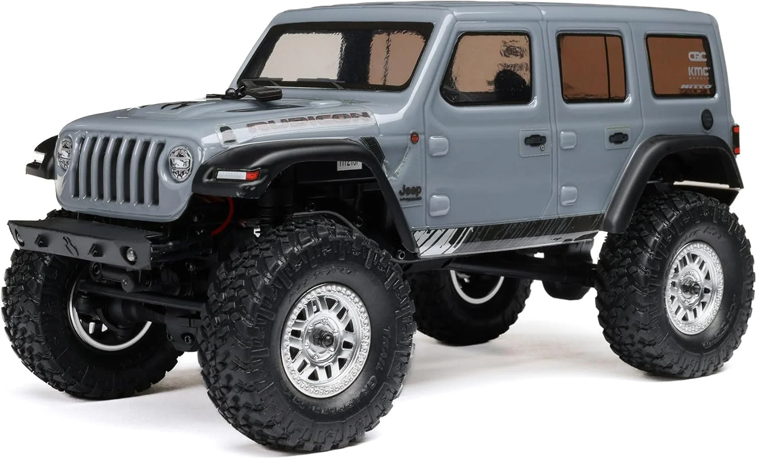 کامیون آرسی آکسیال SCX24 جیپ رانگلر JLU CRC مدل 2019، خاکستری: 1/24 4WD RTR (شامل باتری و شارژر)، AXI00002V3T3