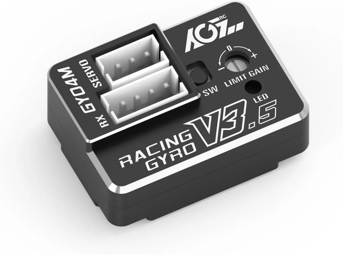 ست ژیروسکوپ ماشین مینی زد AGFRC / ژیروسکوپ کنترل پایداری آسان - اسباب بازی 2.4 گیگاهرتز مینی ژیروسکوپ تمام آلومینیومی برای مسابقات دریفت آرسی