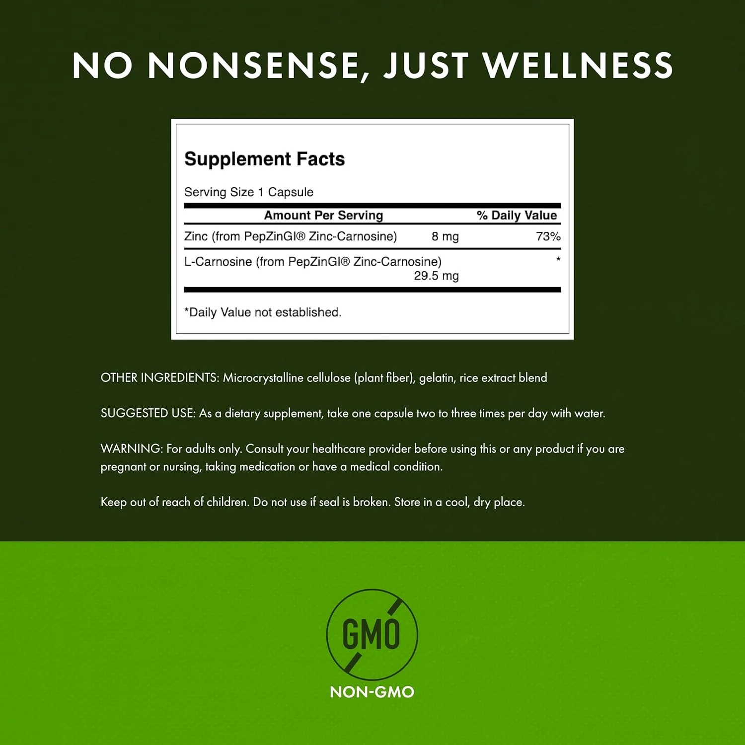 سوانسون اولترا زینک کارنوزین (پپزین جی آی) 60 کپسول سوانسون اولترا زینک کارنوزین (پپزین جی آی) 60 کپسول