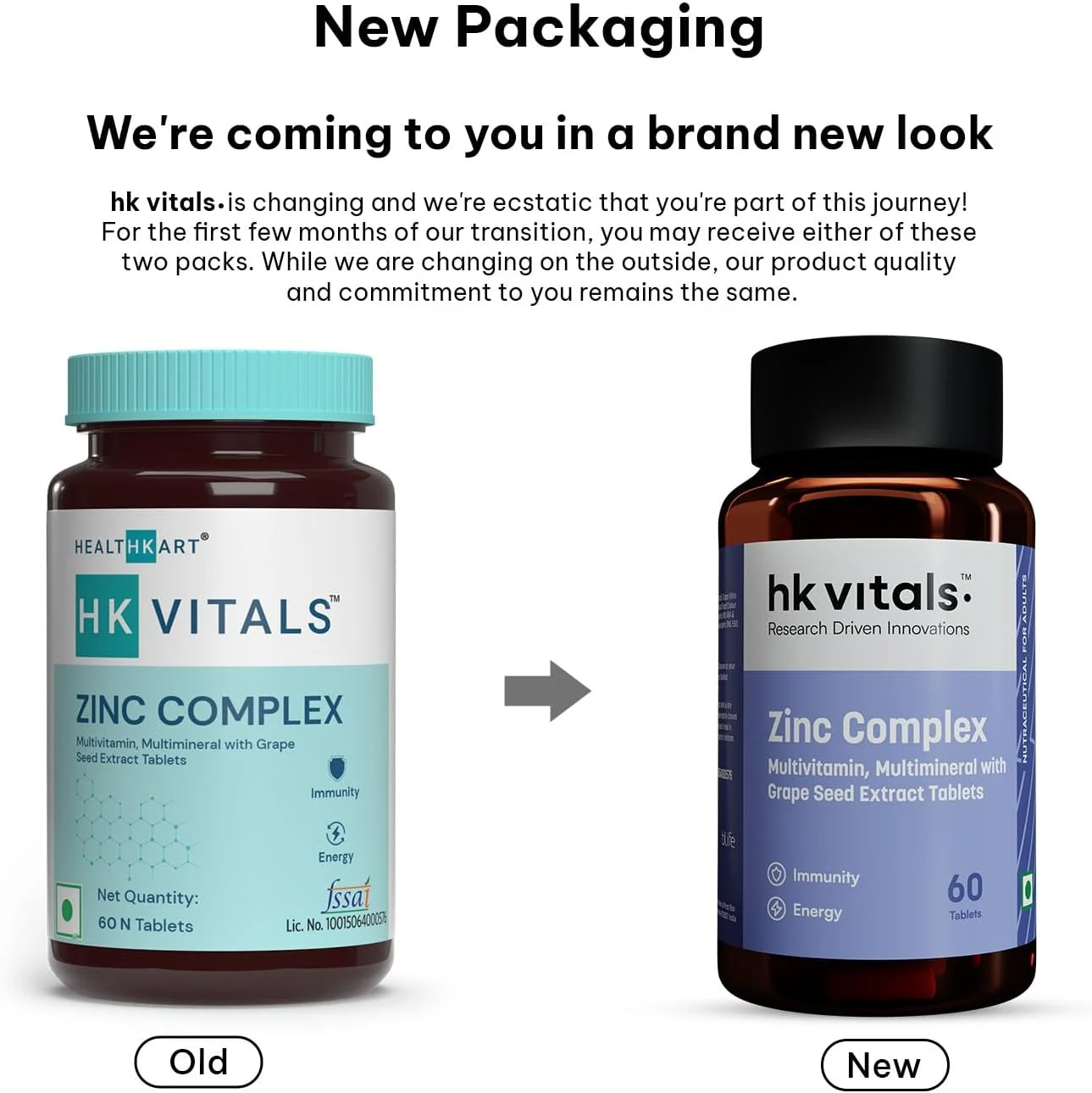 مکمل های زینک اچ کی ویتالز (60 قرص) | حاوی ویتامین C، ویتامین D3، مولتی ویتامین و مواد معدنی | تقویت کننده سیستم ایمنی برای بزرگسالان مکمل های زینک اچ کی ویتالز (60 قرص) | حاوی ویتامین C، ویتامین D3، مولتی ویتامین و مواد معدنی | تقویت کننده سیستم ایمنی برای بزرگسالان