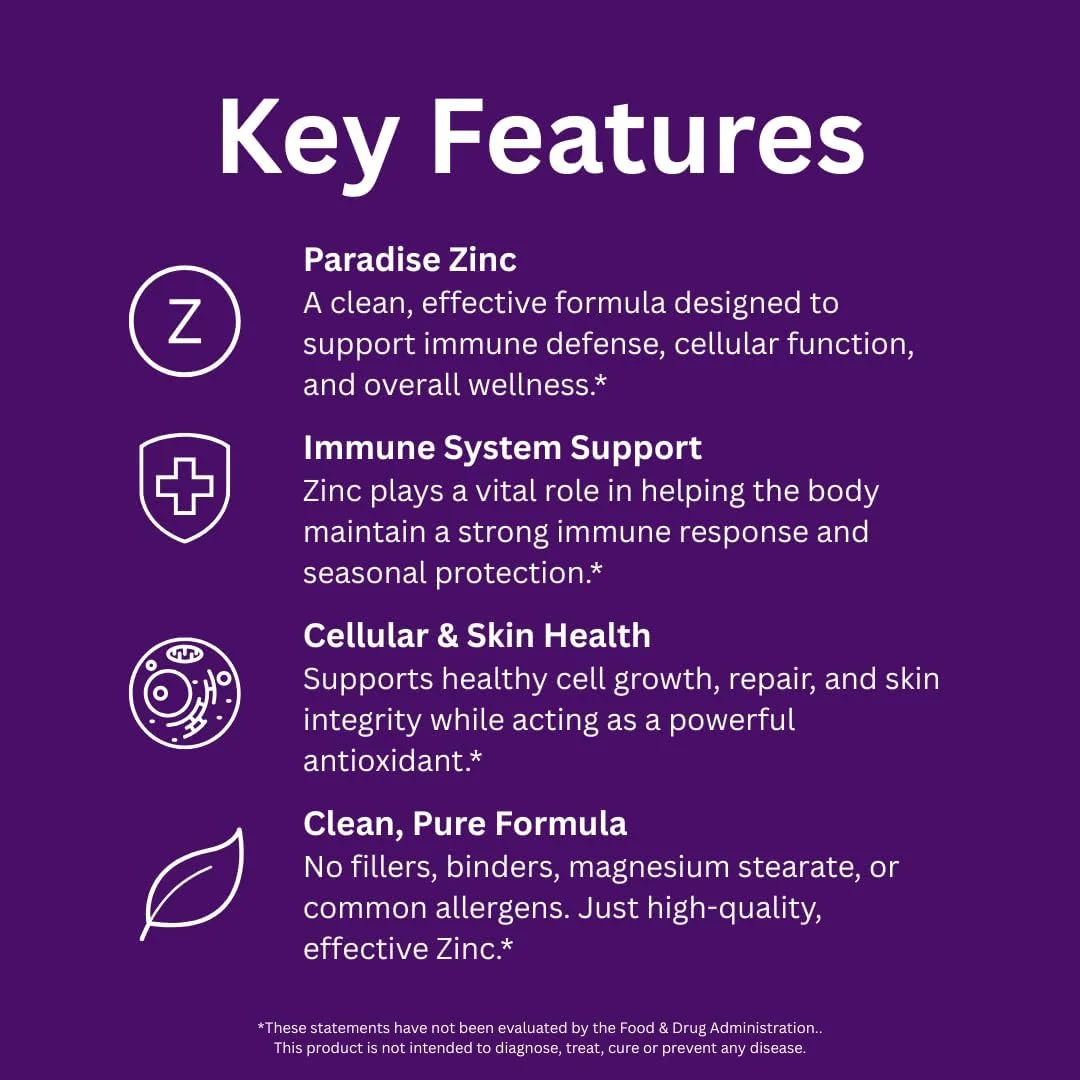 پیکولینات زینک Earth's Blend Paradise Herbs، 90 کپسول گیاهی پیکولینات زینک Earth's Blend Paradise Herbs، 90 کپسول گیاهی