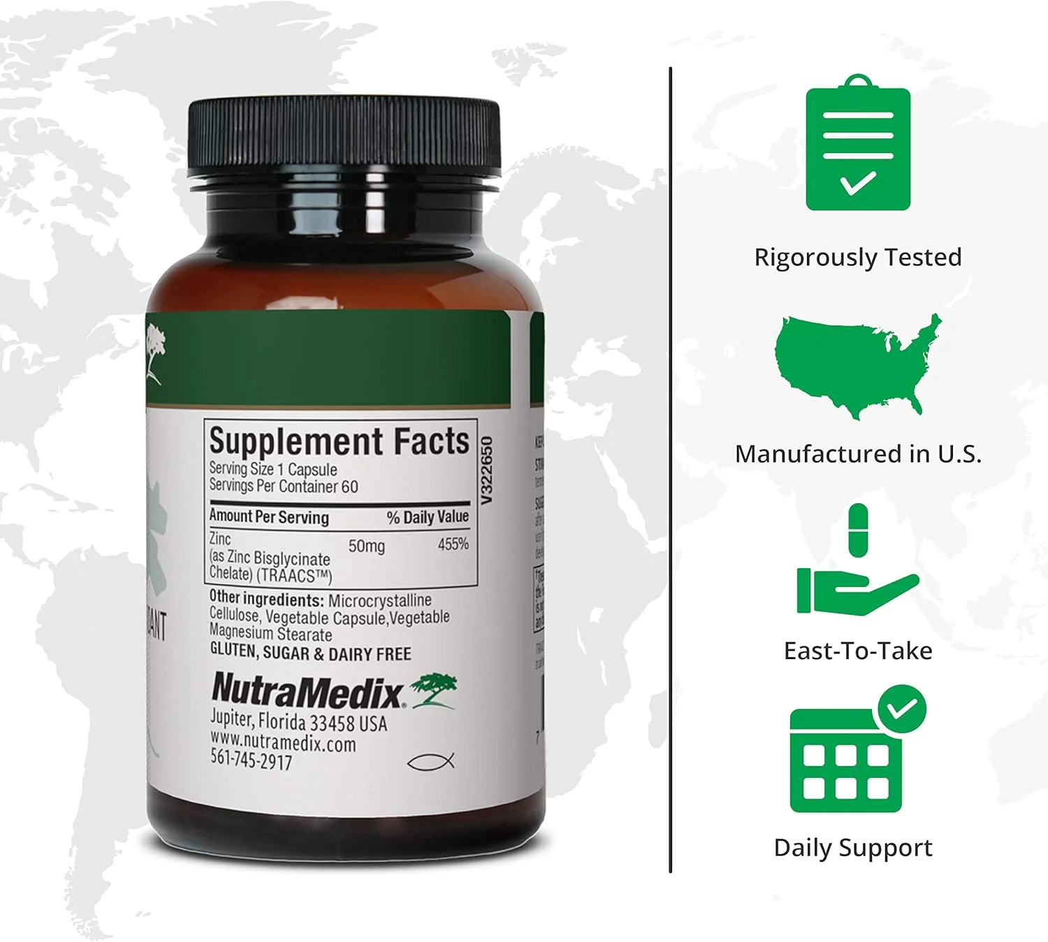 کپسول زینک 50 میلی گرمی نوترا مدیکس - پشتیبانی از سیستم ایمنی، سلامت پوست و پشتیبانی آنتی اکسیدانی، 60 عدد کپسول زینک 50 میلی گرمی نوترا مدیکس - پشتیبانی از سیستم ایمنی، سلامت پوست و پشتیبانی آنتی اکسیدانی، 60 عدد