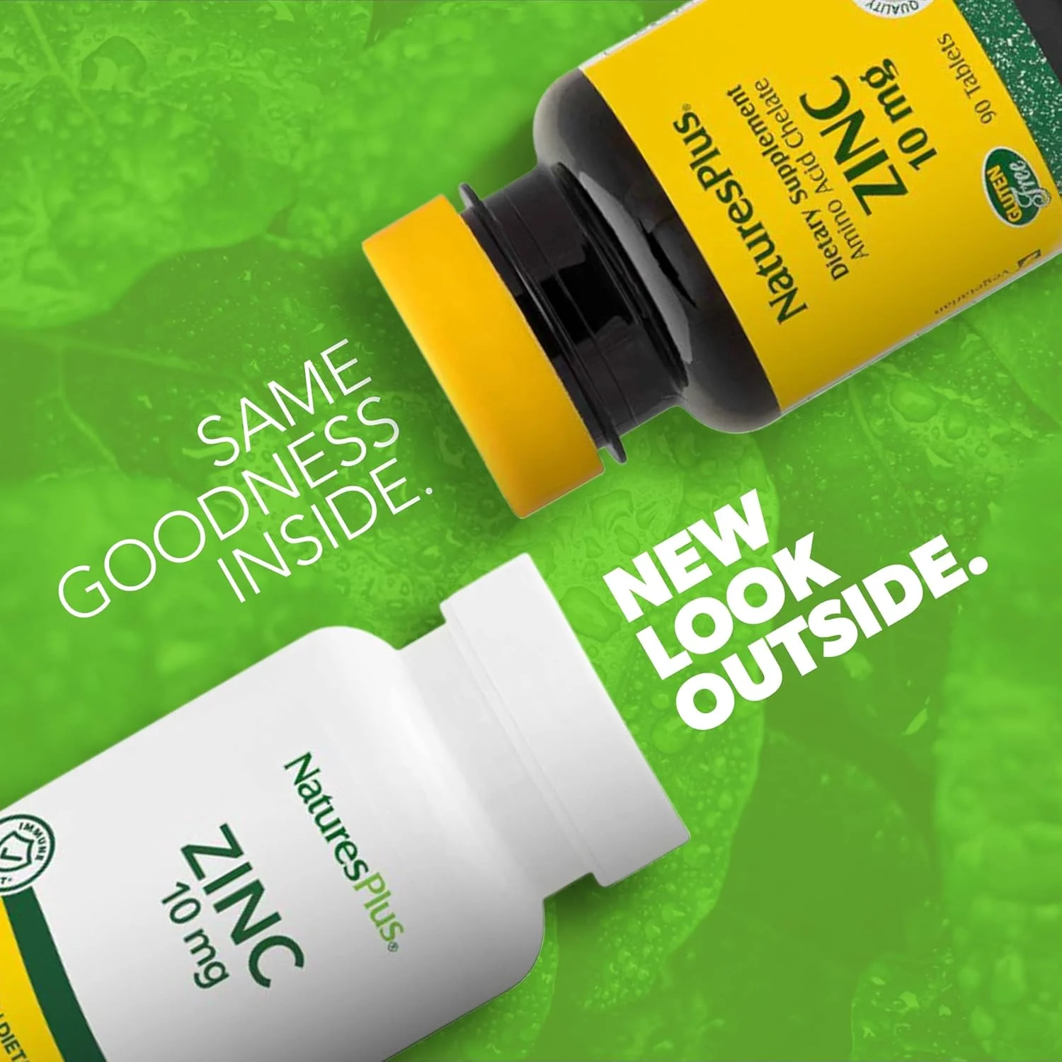 Nature's Plus زینک 10 میلی گرم - 90 قرص، بسته 2 عددی - پشتیبانی از سلامت سیستم ایمنی و سلامت کلی - فرم آمینو اسید کلات با قدرت بالا - بدون گلوتن، گیاهی - 180 وعده در مجموع Nature's Plus زینک 10 میلی گرم - 90 قرص، بسته 2 عددی - پشتیبانی از سلامت سیستم ایمنی و سلامت کلی - فرم آمینو اسید کلات با قدرت بالا - بدون گلوتن، گیاهی - 180 وعده در مجموع