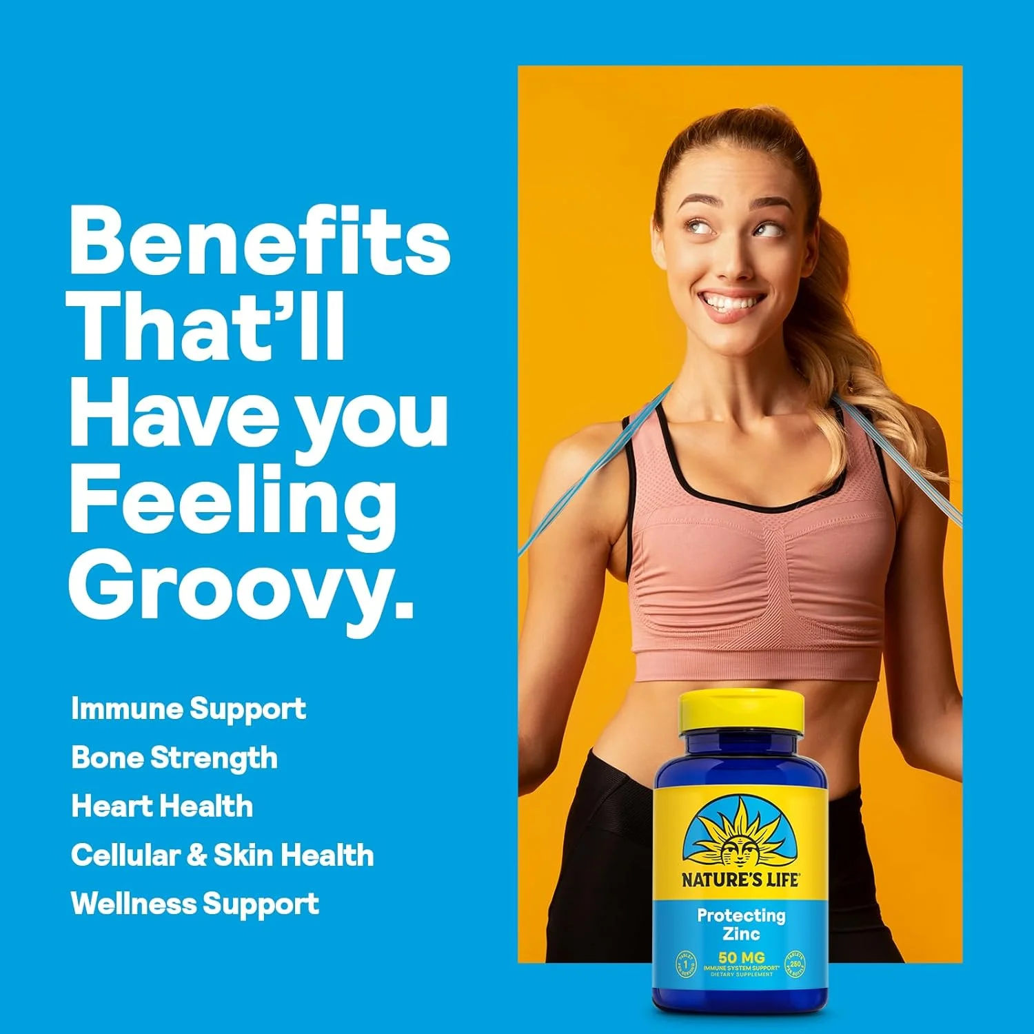 زینک Nature's Life، 50 میلی گرم | 250 عدد زینک Nature's Life، 50 میلی گرم | 250 عدد