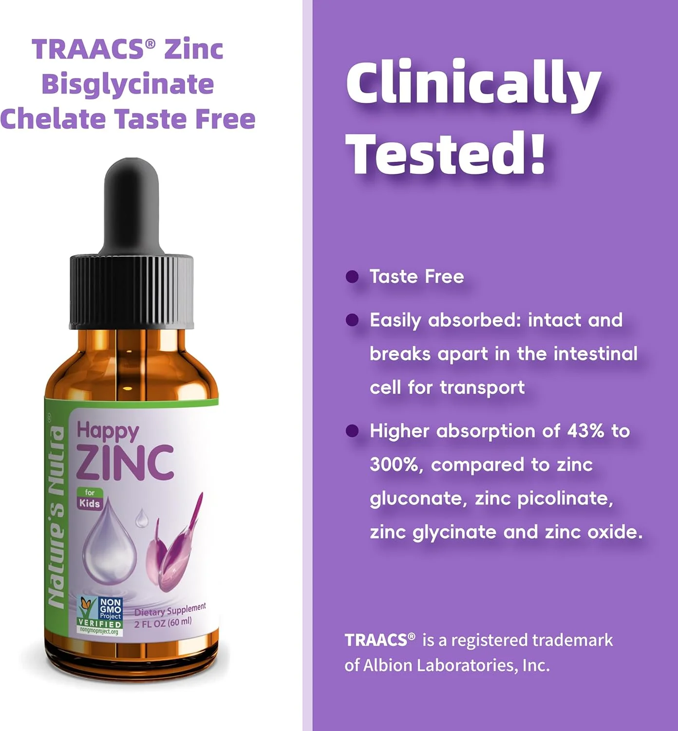 زینک خوشحال ناترا نیچرز، زینک مایع ممتاز برای نوزاد، کودک و بچه ها، زینک شلات TRAACS، فراهمی زیستی بالا، غیر GMO، کوشر، 2 اونس مایع (60 میلی لیتر) زینک خوشحال ناترا نیچرز، زینک مایع ممتاز برای نوزاد، کودک و بچه ها، زینک شلات TRAACS، فراهمی زیستی بالا، غیر GMO، کوشر، 2 اونس مایع (60 میلی لیتر)