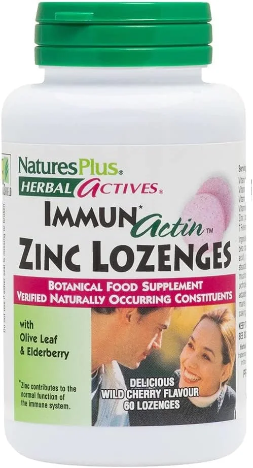 قرص مکیدنی زینک ایمون اکتین نیچرز پلاس 60 عددی