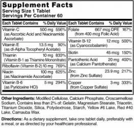 ترکیب طبیعی NAT B فرمول استرس به همراه زینک، 60 عدد قرص ترکیب طبیعی NAT B فرمول استرس به همراه زینک، 60 عدد قرص