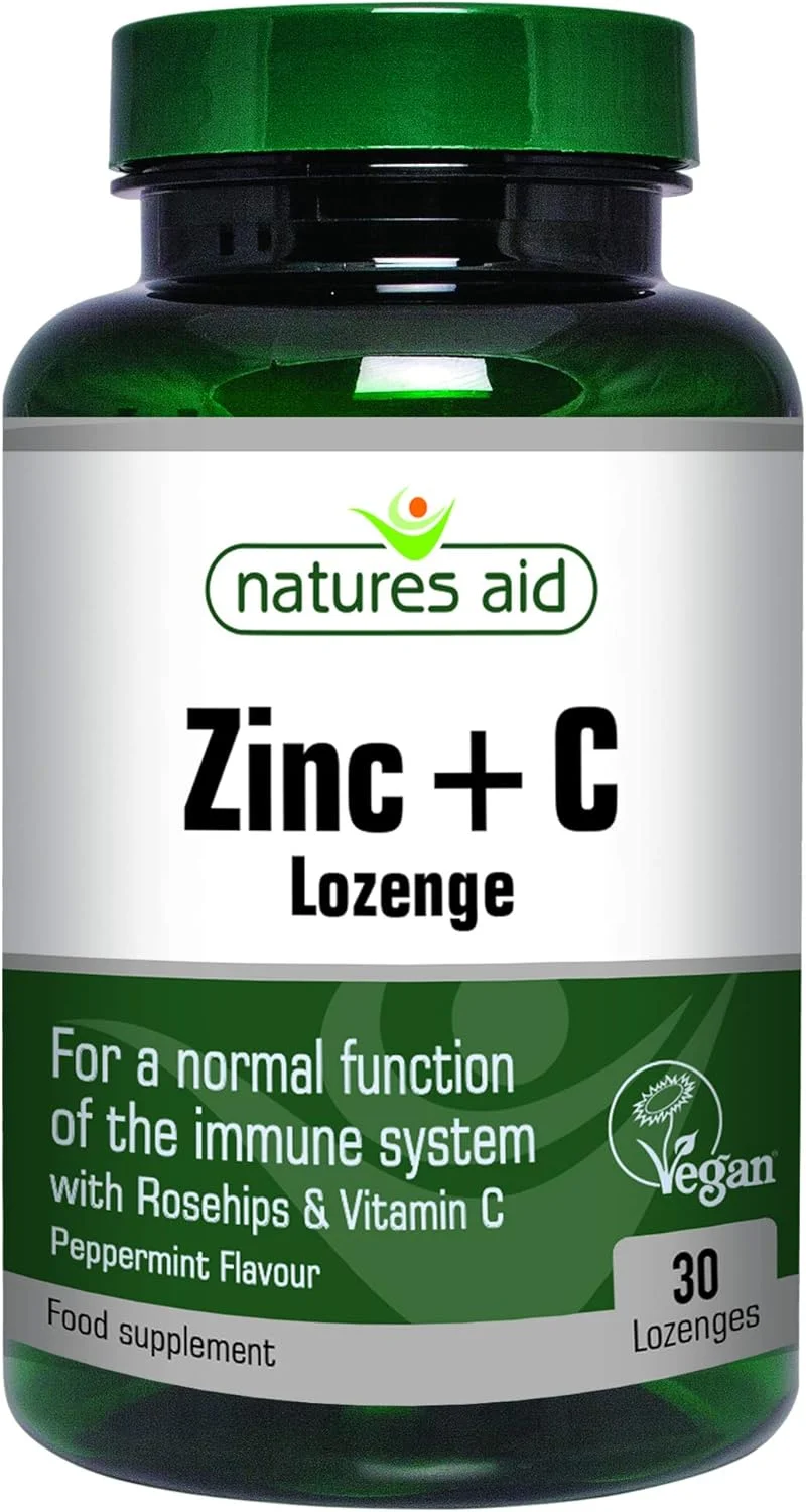 قرص مکیدنی زینک گیاهی نیچرز اید با طعم نعناع، 30 عدد