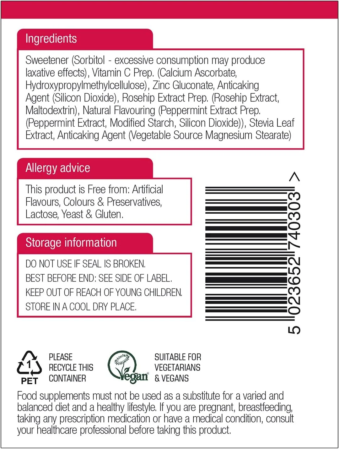 قرص مکیدنی زینک گیاهی نیچرز اید با طعم نعناع، 30 عدد قرص مکیدنی زینک گیاهی نیچرز اید با طعم نعناع، 30 عدد