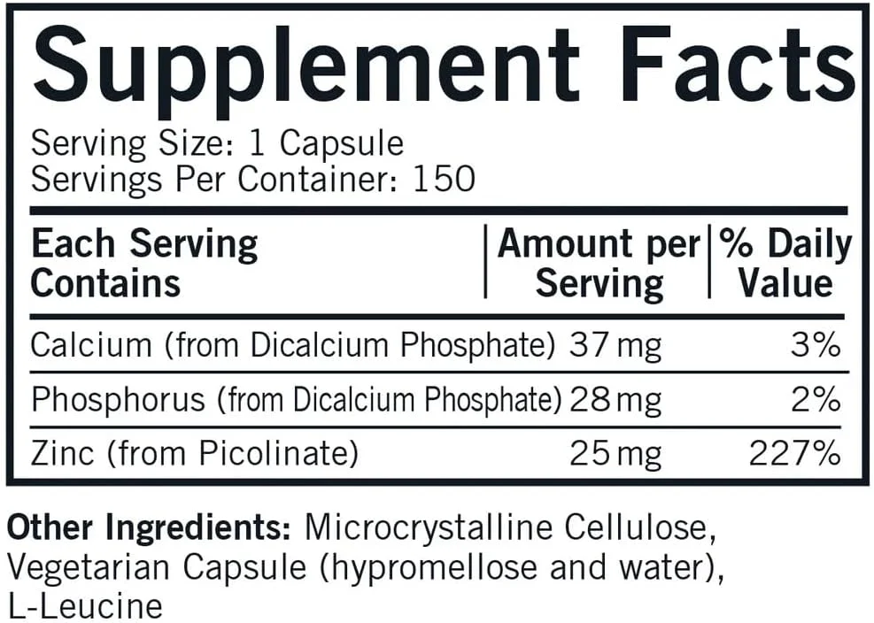 کپسول های پیکولینات روی 25 میلی گرم کرکمن، فاقد گلوتن و کازئین، مواد معدنی 150 عددی، مناسب برای گیاهخواران و ضد حساسیت