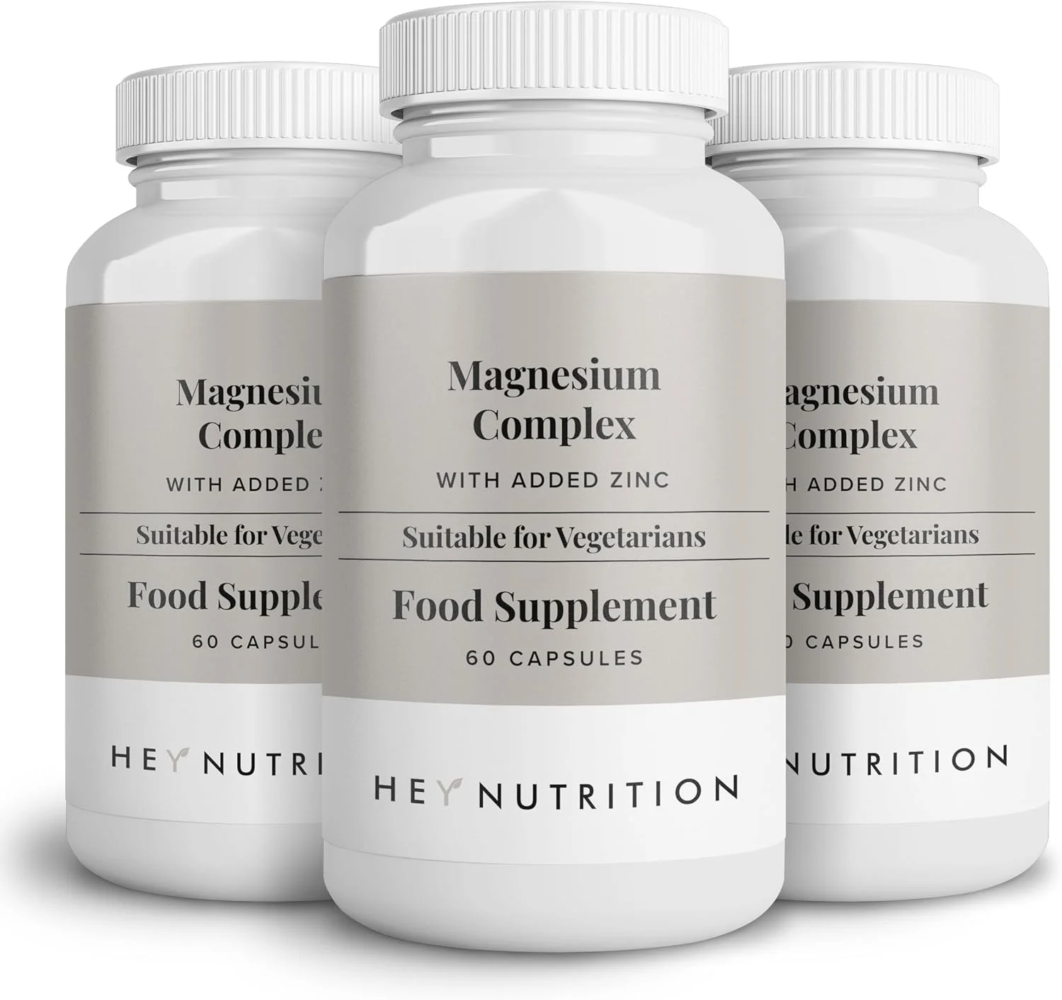 مکمل منیزیم کمپلکس با قدرت بالا 205 میلیگرم Hey Nutrition به همراه زینک و ویتامین D3 - سلامت ماهیچه و استخوان، عملکرد عصبی و پشتیبانی از انرژی - 180 کپسول، غیر GMO، وگان - بسته 3 عددی مکمل منیزیم کمپلکس با قدرت بالا 205 میلیگرم Hey Nutrition به همراه زینک و ویتامین D3 - سلامت ماهیچه و استخوان، عملکرد عصبی و پشتیبانی از انرژی - 180 کپسول، غیر GMO، وگان - بسته 3 عددی