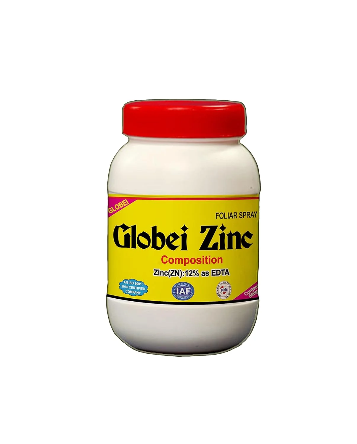 زینک EDTA گلوبی | زینک – Zn 12% EDTA کلاته (محلول ۱۰۰% در آب برای اسپری برگی) - 500 گرم زینک EDTA گلوبی | زینک – Zn 12% EDTA کلاته (محلول ۱۰۰% در آب برای اسپری برگی) - 500 گرم