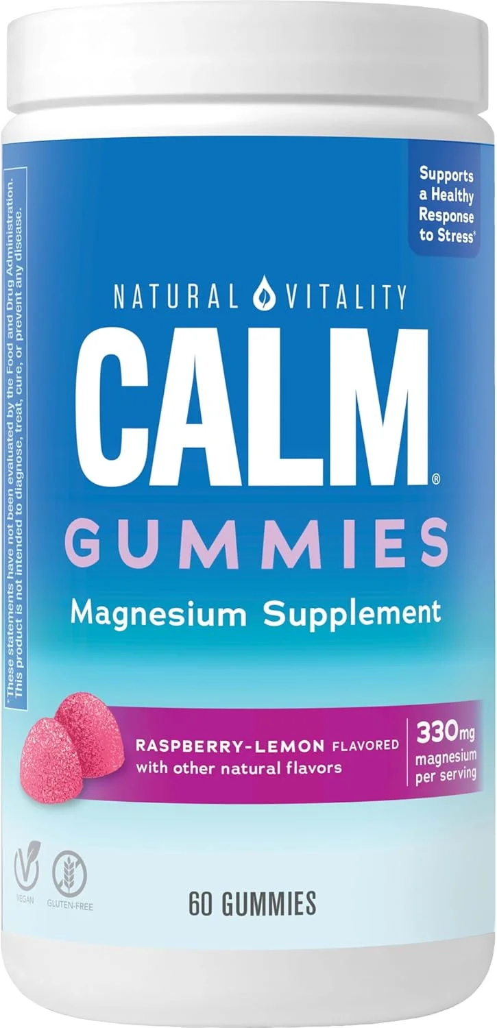 پودر مکمل منیزیم Natural Vitality مدل CALM طعم تمشک لیمو 60 عدد پودر مکمل منیزیم Natural Vitality مدل CALM طعم تمشک لیمو 60 عدد