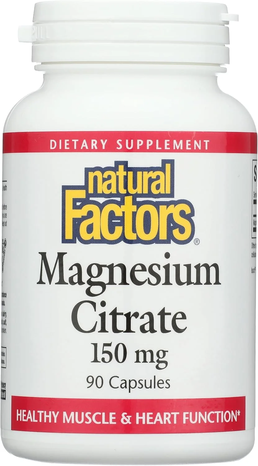 کپسول سیترات منیزیم Natural Factors 66910 (150 میلی گرم، 90 عدد) کپسول سیترات منیزیم Natural Factors 66910 (150 میلی گرم، 90 عدد)