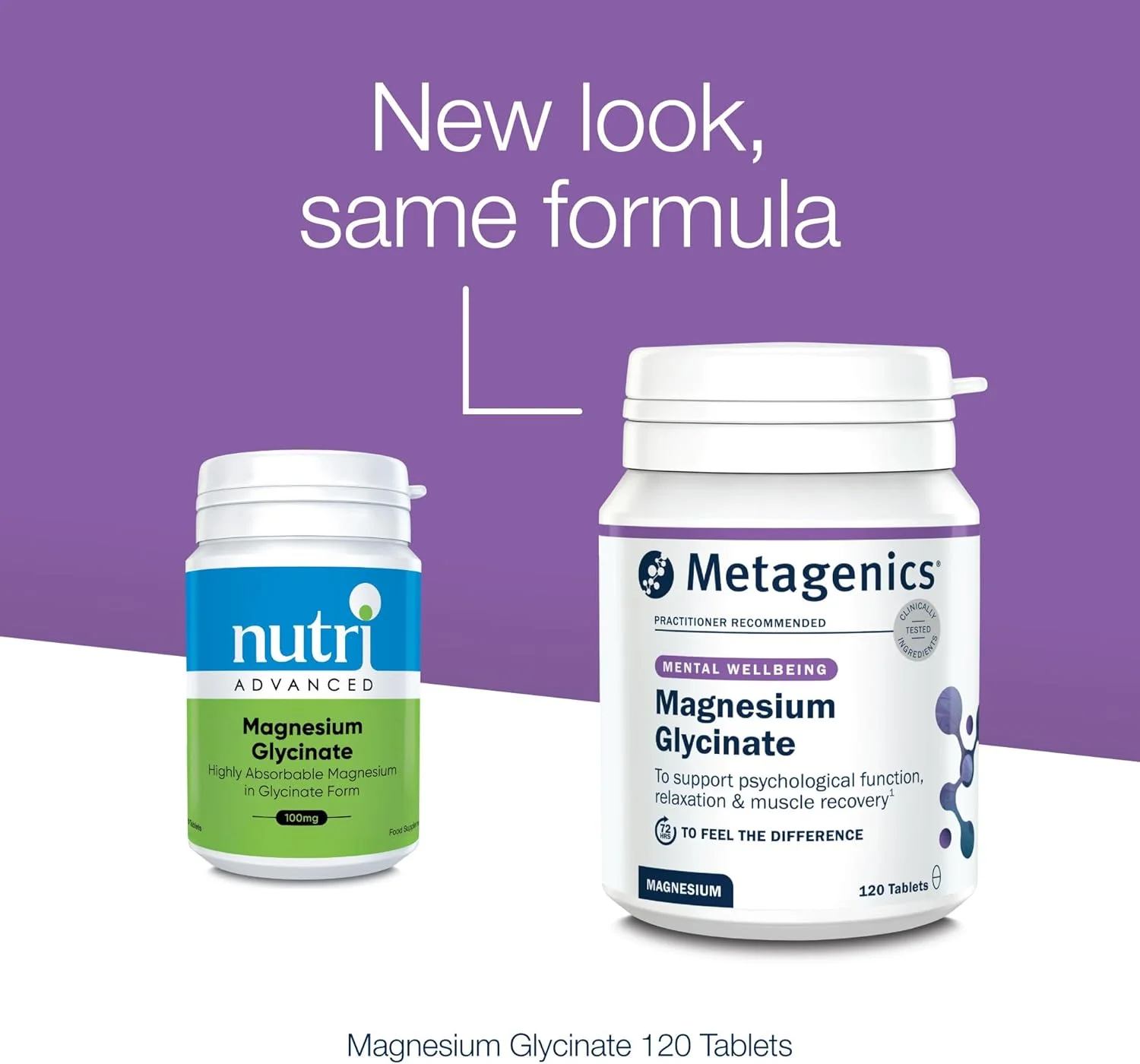 منیزیم گلیسینات 100 میلی گرم - مکمل با قدرت بالا - پشتیبانی از خواب - به راحتی جذب می شود، ملایم بر روی هضم - 120 قرص