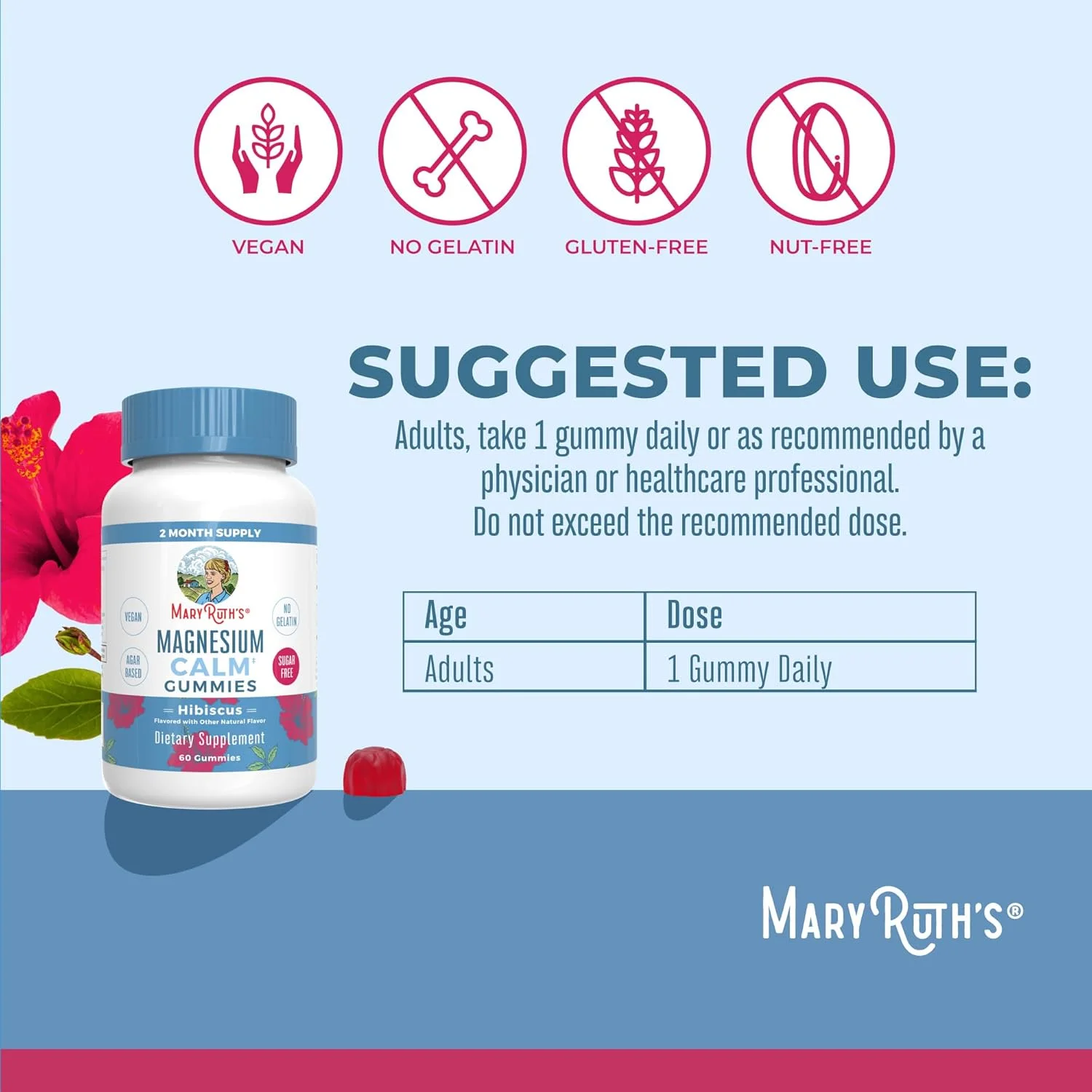 پاستیل سیترات منیزیم ارگانیک مری روث | تامین 2 ماهه | بدون شکر | مکمل منیزیم | پاستیل منیزیم آرامبخش برای بزرگسالان و کودکان 4 سال به بالا | سلامت استخوان و روده | وگان | غیر GMO | 60 عدد پاستیل سیترات منیزیم ارگانیک مری روث | تامین 2 ماهه | بدون شکر | مکمل منیزیم | پاستیل منیزیم آرامبخش برای بزرگسالان و کودکان 4 سال به بالا | سلامت استخوان و روده | وگان | غیر GMO | 60 عدد