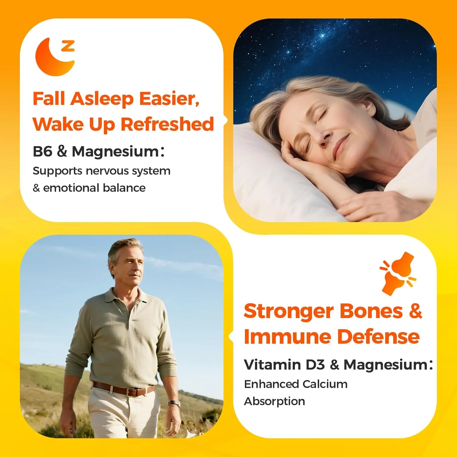 کپسول ژلاتینی منیزیم گلیسینات 400 میلی گرم با ویتامین D3 و B6، کپسول های ژلی کوچک با بلع آسان، جذب بالا، ملایم برای معده، پشتیبانی از خواب، عضله و آرامش، سلامت استخوان، 120 کپسول ژلاتینی