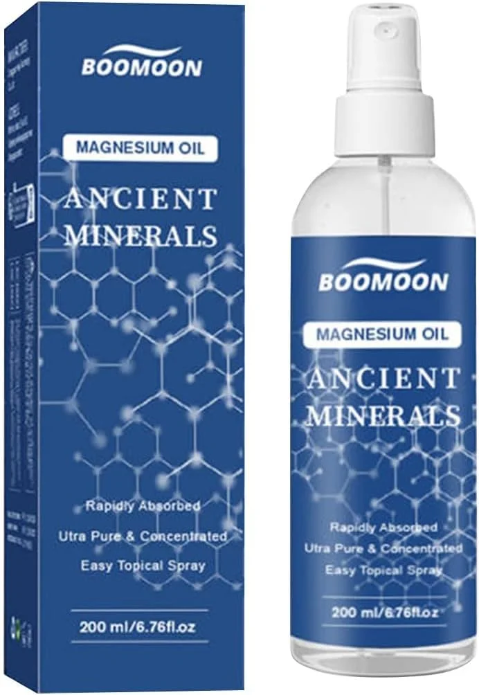 اسپری روغن منیزیم، لوسیون کرم موضعی با جذب سریع برای سلامت پوست و مراقبت ملایم (200 میلی لیتر)
