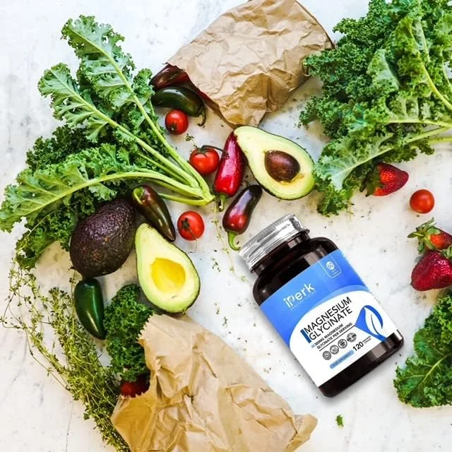 کپسول های گلیسینات منیزیم، 300 میلی گرم منیزیم خالص در هر وعده، 120 کپسول گیاهی | مکمل منیزیم غیر GMO، بدون لبنیات و گلوتن