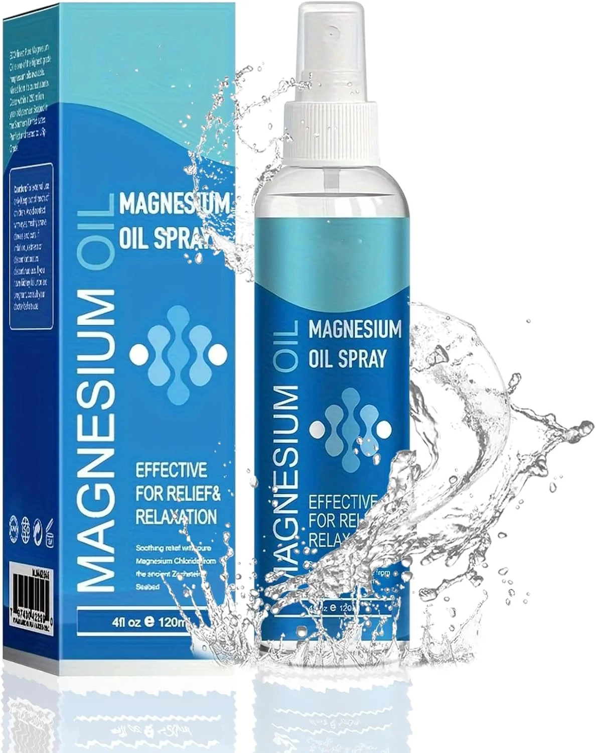 اسپری روغن منیزیم خالص، اسپری موضعی منیزیم روغن برای پاها، پوست و بدن، جذب و استفاده آسان، برای خواب، آرامش عضلات، تسکین دهنده، مرطوب کننده، زنان و مردان