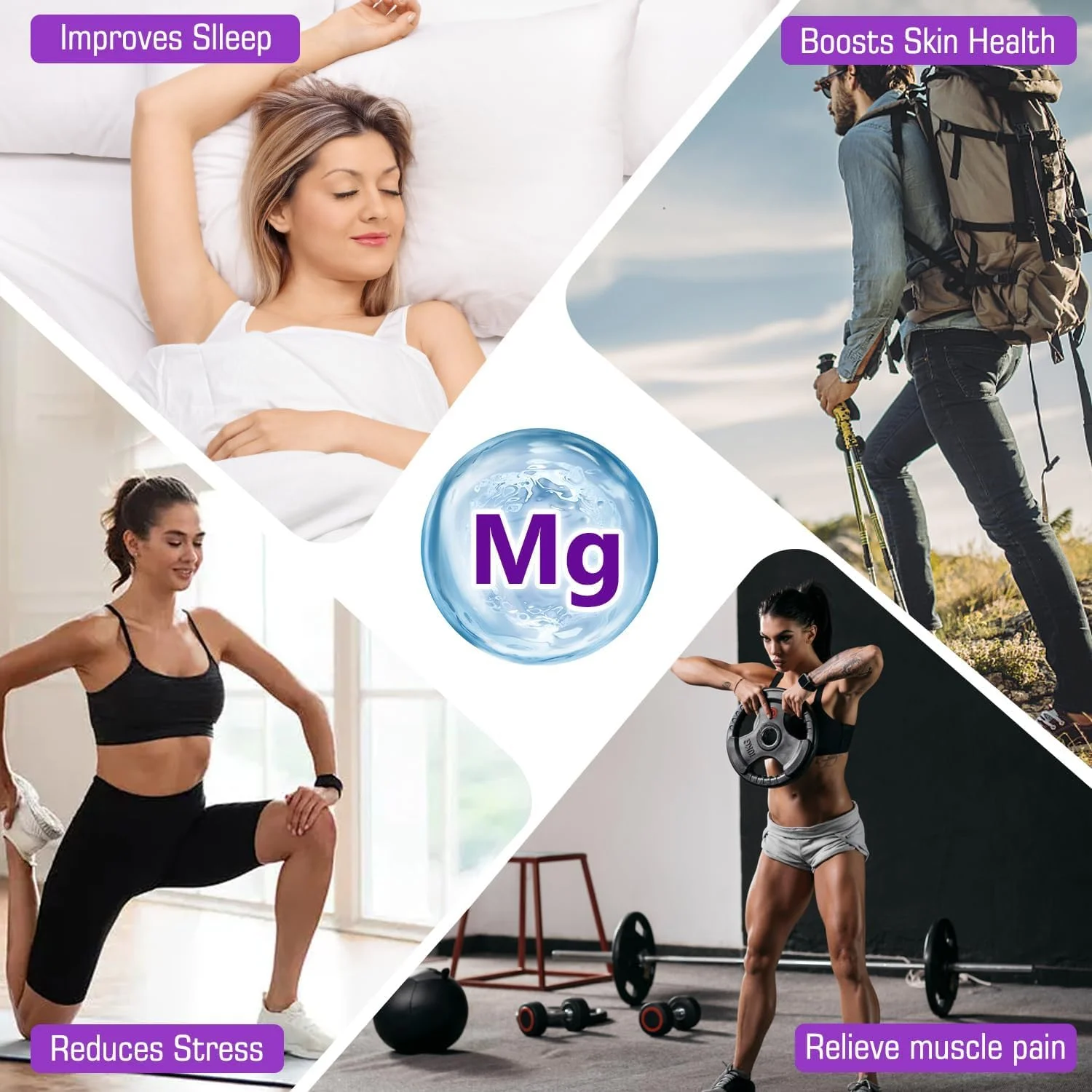 اسپری منیزیم، اسپری روغن منیزیم، بدون مواد معدنی ناسالم - اسپری منیزیم موضعی 100% خالص ارگانیک طبیعی برای پا، بدن، خواب و آرامش با جذب آسان (100 میلی لیتر)