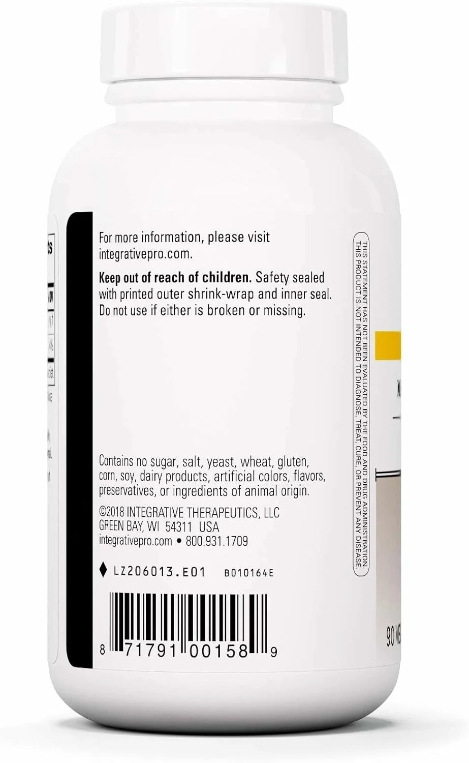 مکمل منیزیم مالات Integrative Therapeutics - مکمل منیزیم برای پشتیبانی از متابولیسم سلولی* - پشتیبانی از سلامت استخوان و عملکرد عضلات* - فاقد گلوتن و لبنیات - 90 کپسول (90 سروینگ)
