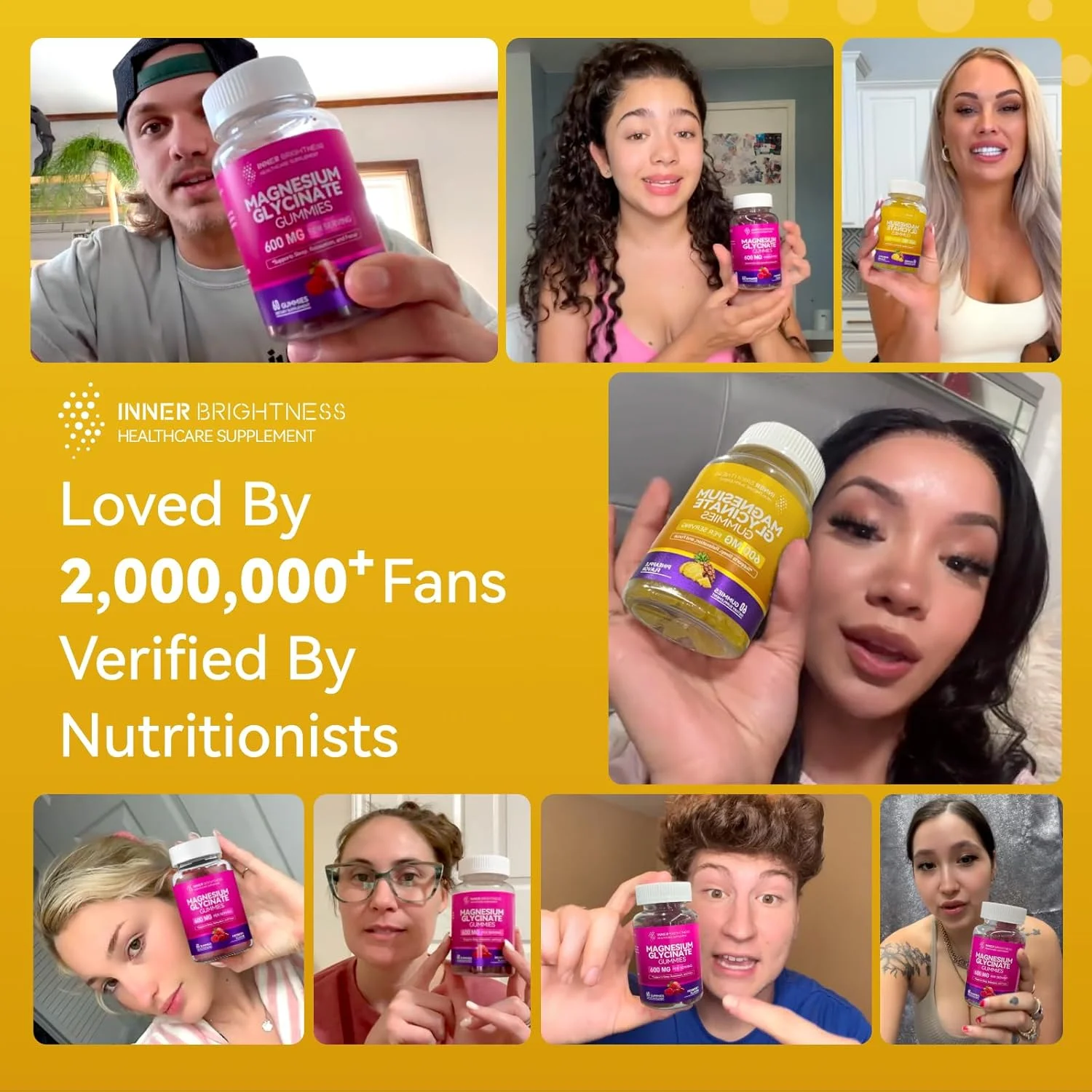 پاستیل های منیزیم با گلیسینات منیزیم 600 میلی گرم، غیر GMO، بدون گلوتن، پاستیل های منیزیم برای بزرگسالان برای خواب، آرامش و تمرکز، پاستیل های طعم دار منیزیم پاستیل های منیزیم با گلیسینات منیزیم 600 میلی گرم، غیر GMO، بدون گلوتن، پاستیل های منیزیم برای بزرگسالان برای خواب، آرامش و تمرکز، پاستیل های طعم دار منیزیم