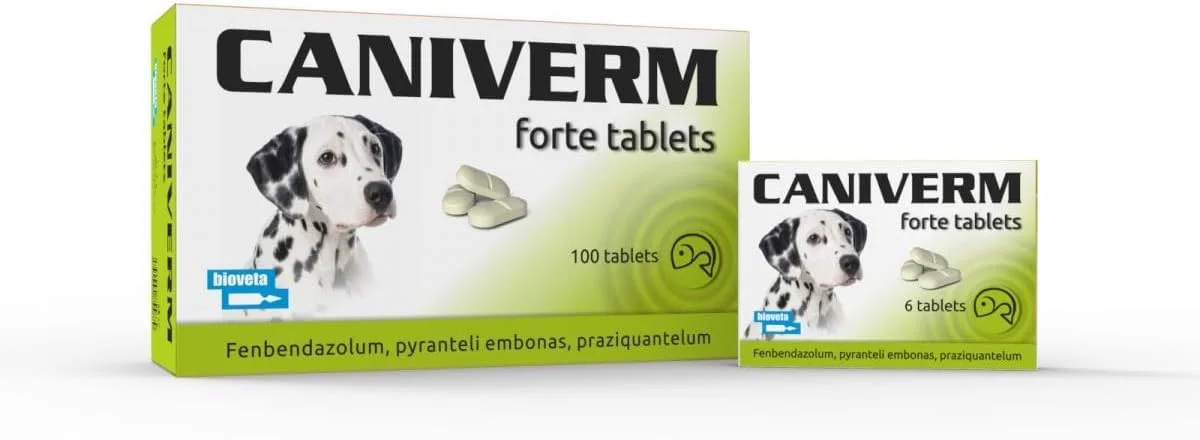 قرص های ضد انگل بایوتا کنیورم فورت برای سگ و گربه، طیف گسترده انگل های داخلی (کرم گرد، کرم نواری، کرم قلابدار) (سبز) 20 عدد