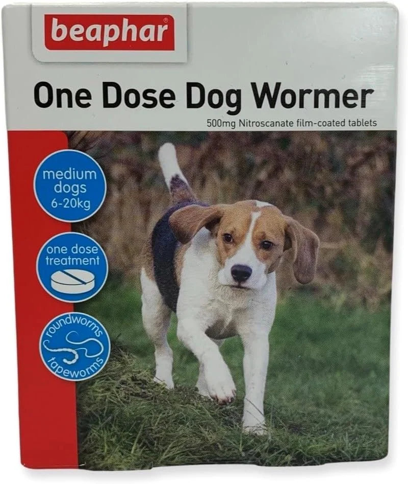 قرص ضد انگل سگ Beaphar One Dose مناسب سگ های کوچک، متوسط و بزرگ (سگ های متوسط 6 تا 20 کیلوگرم)