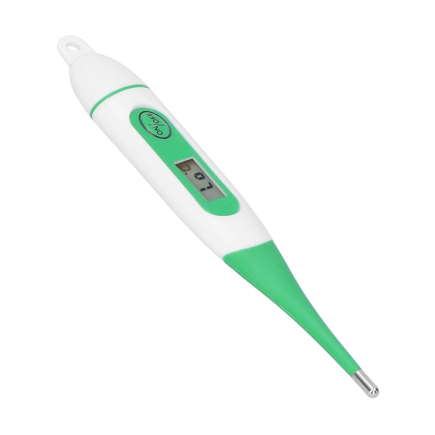 دماسنج حیوانات، طراحی سوراخ آویز، جنس پلاستیکی ضد آب، دماسنج LCD حیوانات برای گوسفند، اسب و گاو