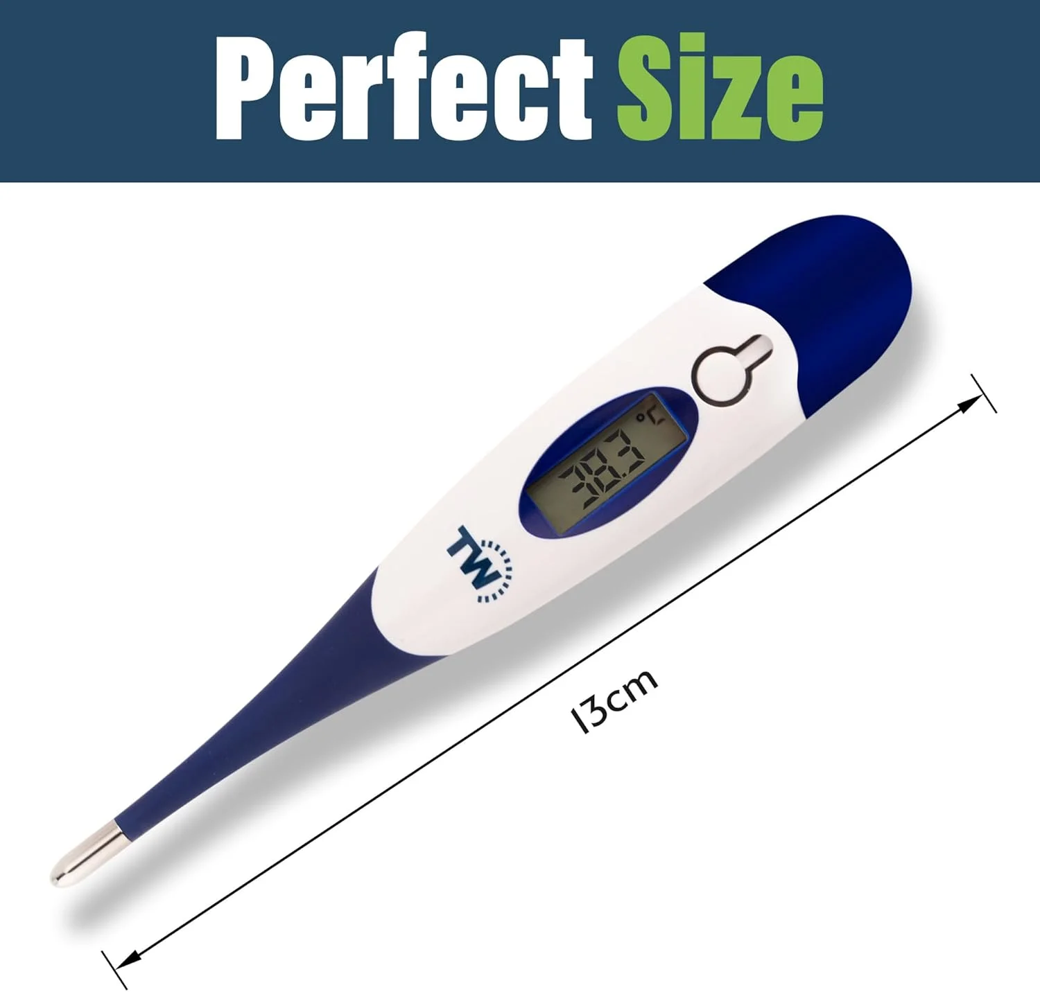 دماسنج دیجیتال حیوانات خانگی برای صاحبان سگ، گربه، اسب و دامپزشکان، دارای پروب انعطاف پذیر و نمودار