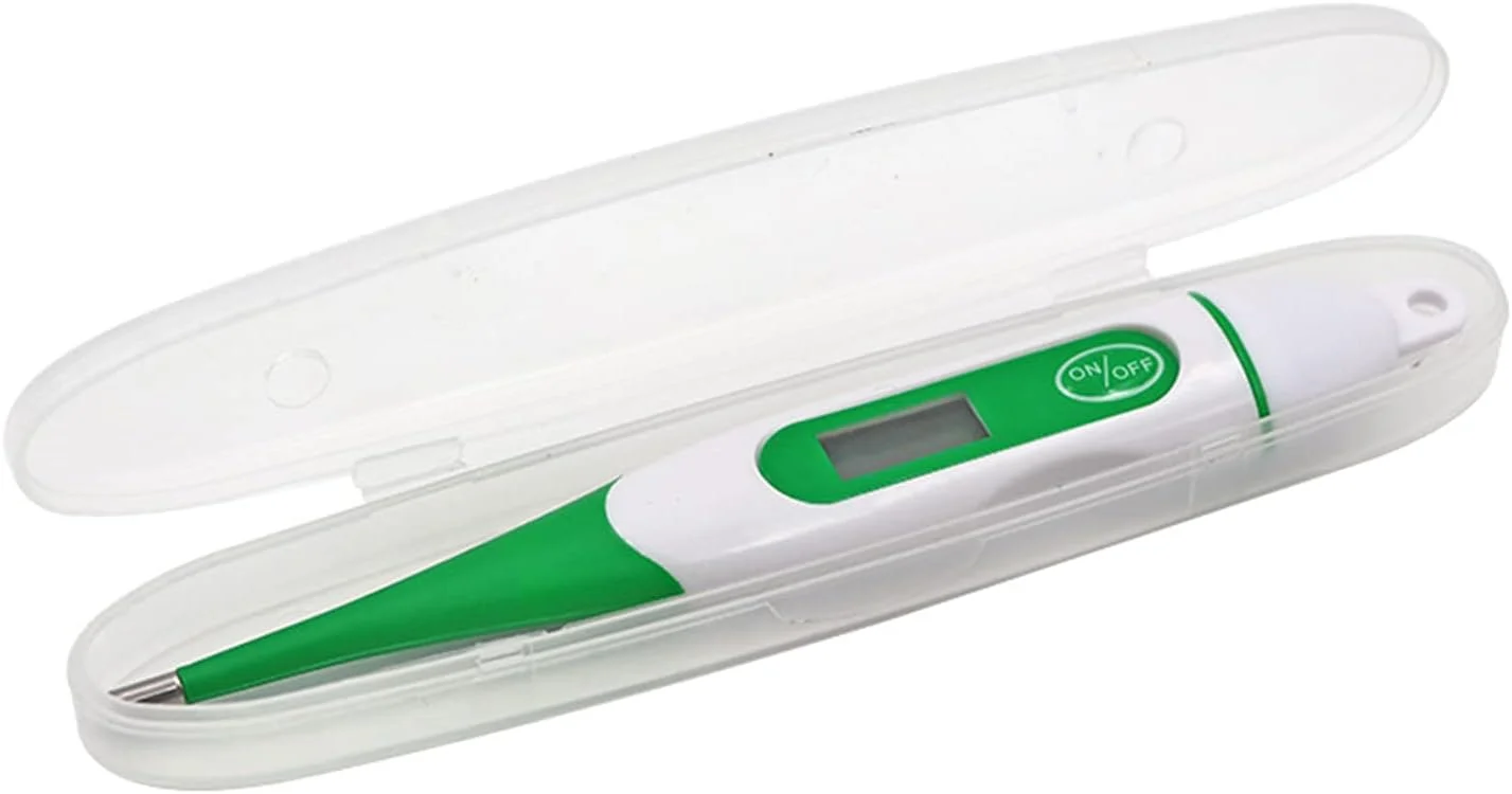 دماسنج حیوانی ایرومی با صفحه نمایش LED دیجیتال، دماسنج دیجیتال سریع، دقیق و ضد آب برای سگ، اسب، گربه و گوسفند