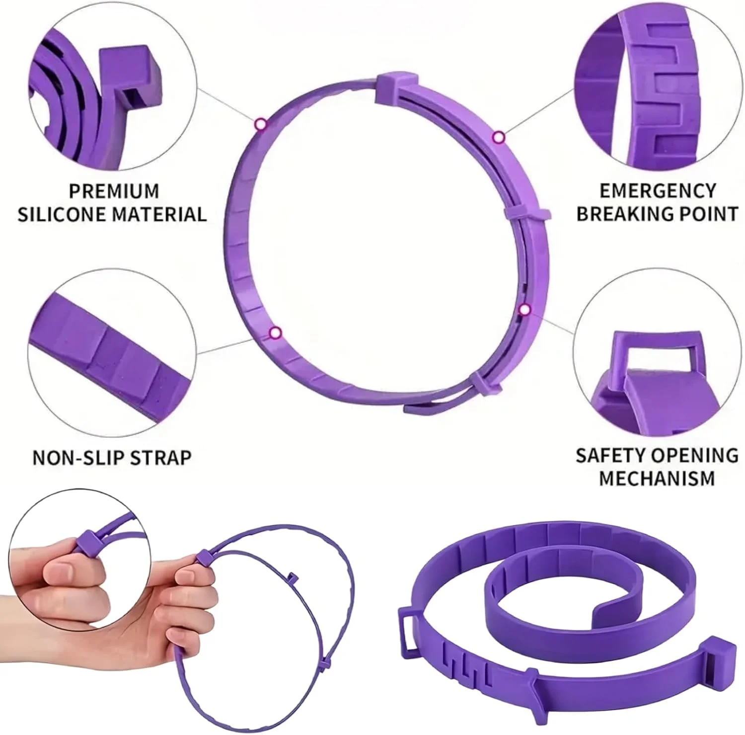 قلاده آرام‌بخش سگ، بسته 4 عددی، قلاده ضد کک و کنه سگ با کاهش اضطراب و استرس، قلاده ضد آب بنفش برای سگ‌ها، قلاده قابل تنظیم انعطاف‌پذیر برای توله سگ و سگ‌های بالغ، محصولات ماندگار برای آرام کردن حیوانات خانگی