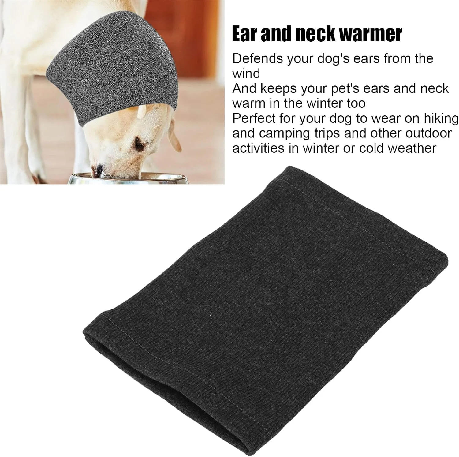 گرم نگهدارنده سر حیوانات خانگی Tnfeeon، پنبه ای قابل شستشو با کشسانی بالا، محافظ گوش سگ برای آرایش سگ ها سایز اس (ال)