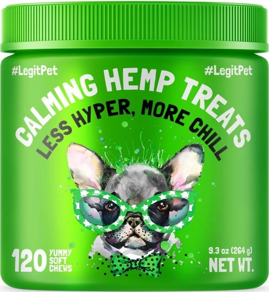 تشویقی آرام‌بخش سگ با مواد طبیعی، تولید شده در آمریکا، کمک به رفع رفتارهای نامناسب، تسکین استرس و ایجاد آرامش طبیعی، 120 عدد