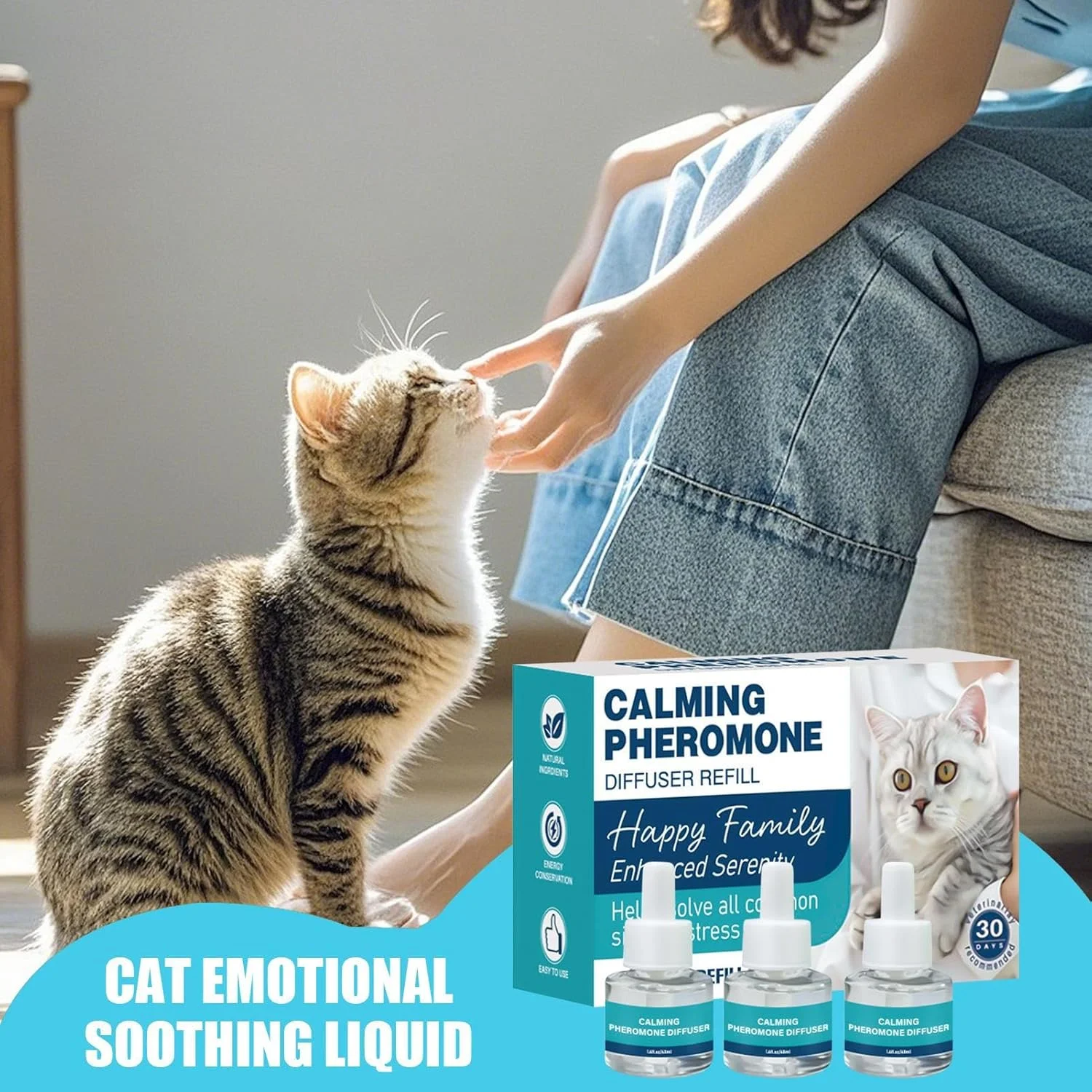 پخش کننده آرامبخش فرمون گربه، کاهش دهنده استرس، پشتیبانی از رفتار آرام بخش بچه گربه برای خراشیدن، ادرار کردن، اسپری کردن، خواب، خانه، مسافرت، حمام، داخل خانه
