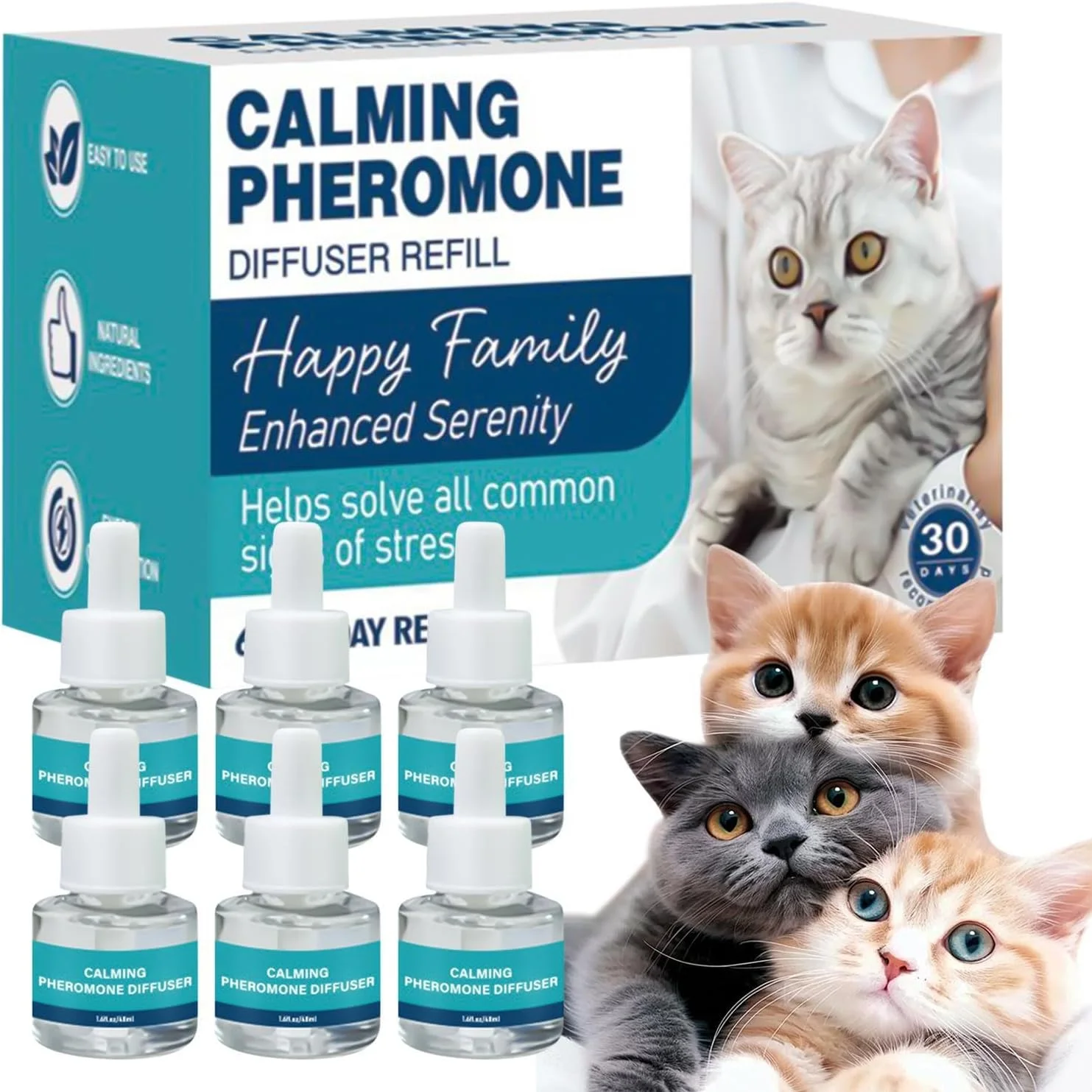 پخش کننده فرمون گربه، محلول آرامش بخش بچه گربه برای مبارزه با چنگ زدن، ادرار کردن، رفتار استرس زا و آرامش خواب