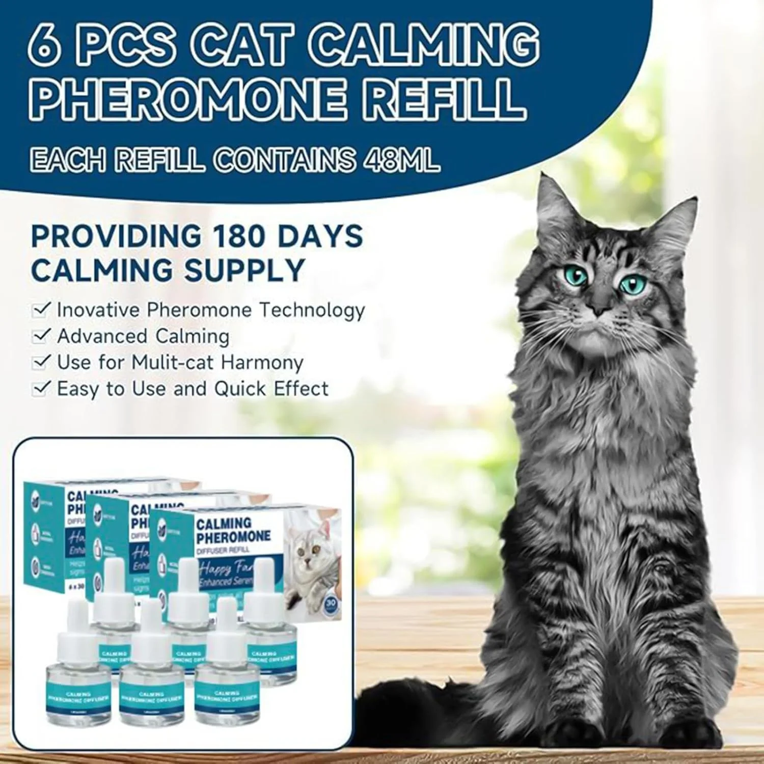 پخش کننده فرمون گربه، محلول آرامش بخش بچه گربه برای مبارزه با چنگ زدن، ادرار کردن، رفتار استرس زا و آرامش خواب