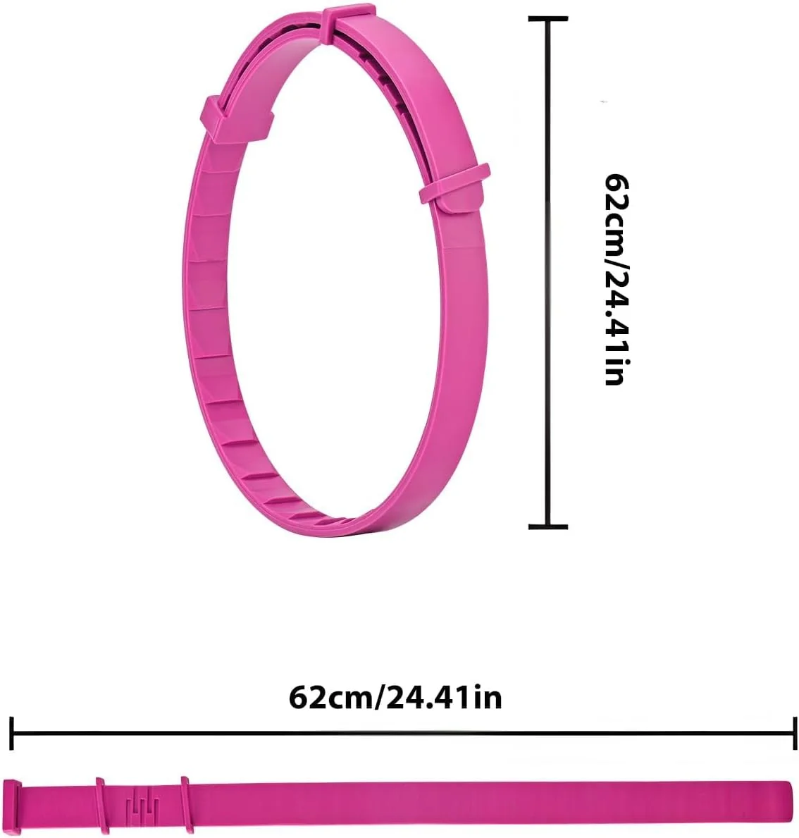 قلاده آرام بخش سگ، بسته 4 عددی - کاهش اضطراب برای سگ ها، راحتی قابل تنظیم برای استرس، جدایی، صدا و ویزیت دامپزشک، برای توله سگ ها تا سگ های مسن (صورتی)